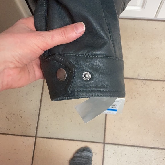 Dockers New Men’s Navy leather jacket Size XL - Picture 12 of 13